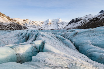 Obraz premium vatnajokull frozen glacier landscape, iceland