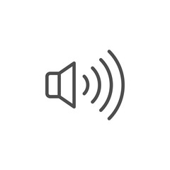 Speaker line icon