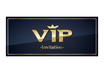 VIP invitation card premium design template.