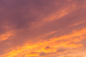 Beautiful sunset sky