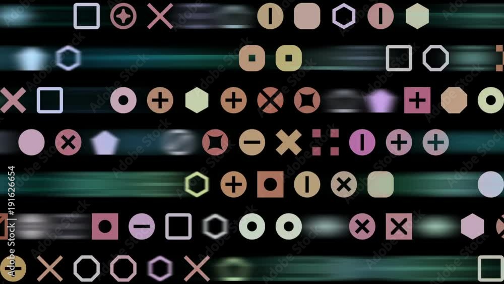 Poster abstract motion background.motion and interaction of colored particles. pattern 2.