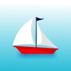 Sailing Ship Transportation Illustration