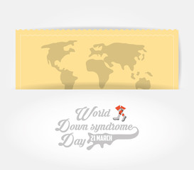 Fototapeta na wymiar Down syndrome day design