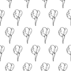 baloons seamless vector pattern