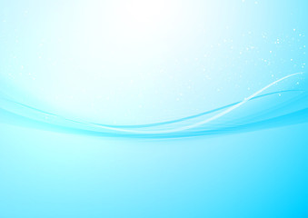 abstract background with dotted speed wind swoosh. Vector illustration. Blue wave