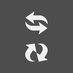 Arrow flat vector icon. Pointer flat vector icon