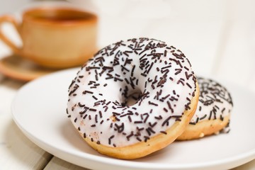Donut and tea