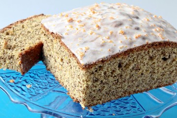 homemade iced biscuit cake with chocolate