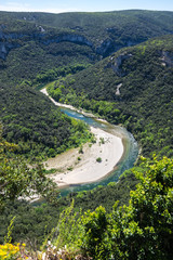 Fototapeta na wymiar View of Ardeche Gorges