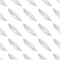 leaf seamless vector pattern