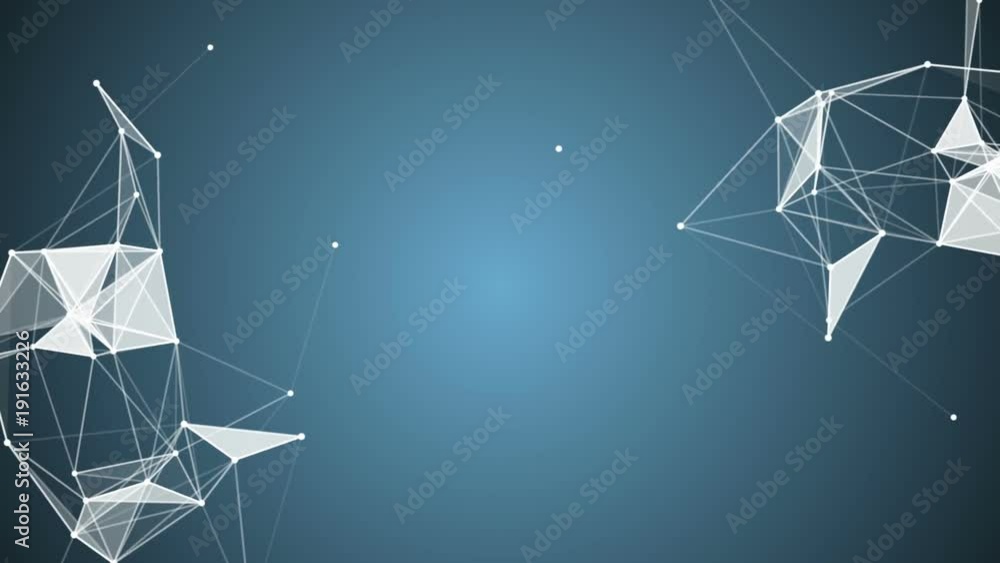 Poster structure in the corners of the screen on a blue background. place for text. cinematic plexus backgr