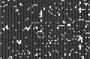 Monochromatic Abstract background, distortion texture, random vertical black and white lines for design concepts, posters, wallpapers, web, presentations, prints. Vector illustration.