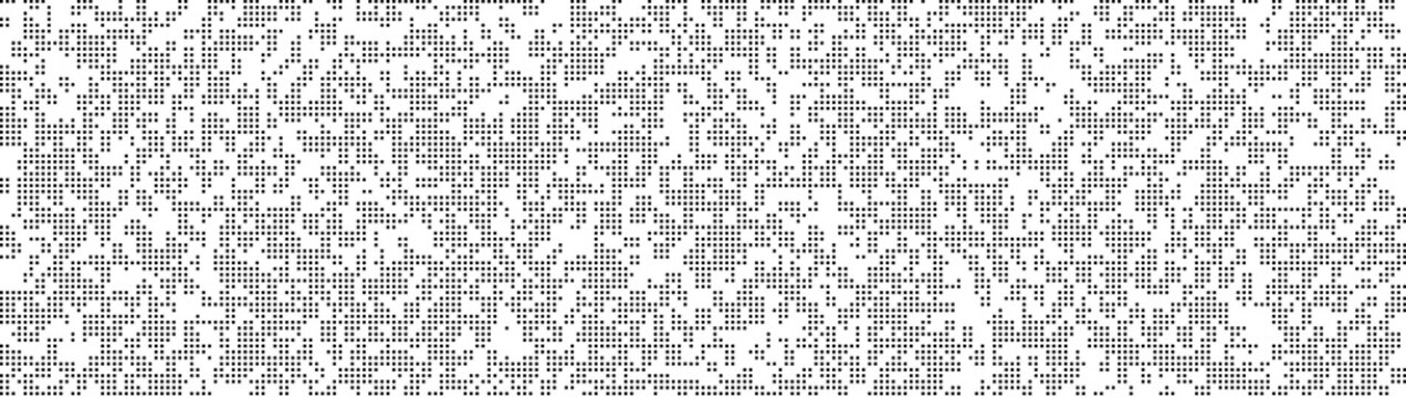 Pixel abstract mosaic background Gradient design Isolated black elements on white background. Monochromatic Abstract Background. Vector illustration for website, card, poster