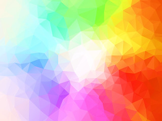 Spectrum polygon background or vector frame