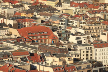 Naklejka premium Typisch Berliner Dachlandschaft, hier im historischen Scheunenviertel