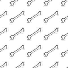 wrench seamless vector pattern