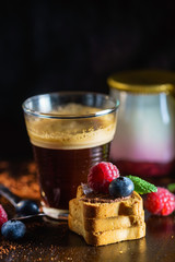 breakfast with coffee