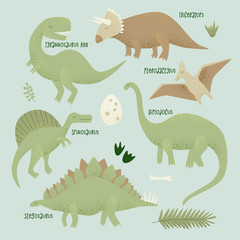 Dinosaurs vector design, tyrannosaurus rex