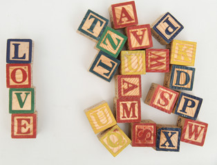 composing letters into one word, 
