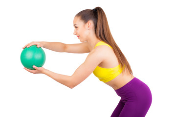 Young girl with ball