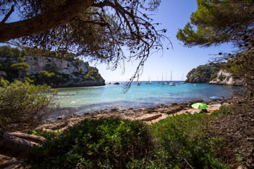 Fototapeta na wymiar Macarella beach, Menorca, Spain