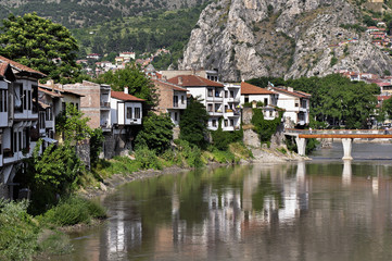Fototapeta premium Traditional Ottoman houses in Amasya