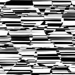 Abstract Lines Design Black and White Stripes Vector