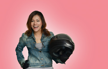 Asian women prepare in a happy