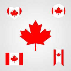 Canada flag sign