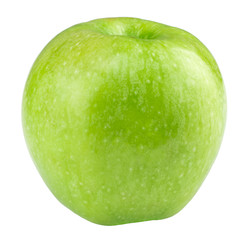 Fresh green apple, isolated on white background
