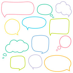 Obraz premium Speech bubbles set