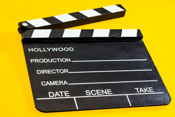 clapperboard isolated