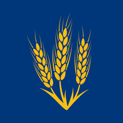 Agriculture wheat Logo Template. Vector illustration