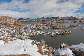 Winter Landscape at Watson Lake Prescott Arizona