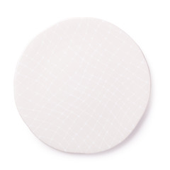 Empty blank dish Top view isolated on a white background