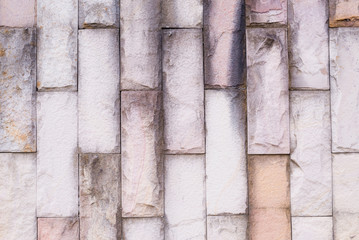 dirty brick pattern wall bright color retro style for abstract background.