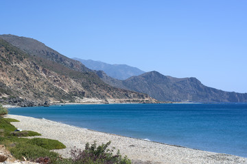 the beautiful coast on the Atlantic Sea