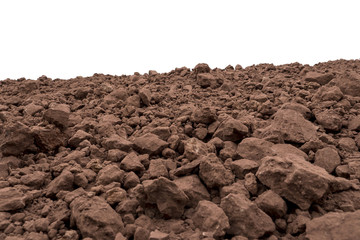 soil isolated on white background