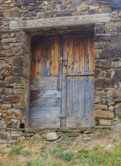 Door in an old stone facade