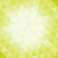 Abstract background with green triangles