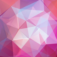 Obraz premium Background made of purple triangles. Square composition with geometric shapes. Eps 10