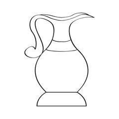 Isolated traditional jug