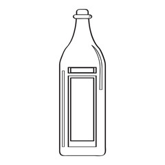 Bottle of wine outline