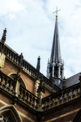 Fototapeta na wymiar Church Tower in Amsterdam 