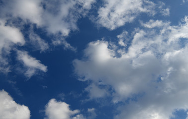 青空と雲「空想・雲のモンスターたち（犬の顔などのイメージ）」