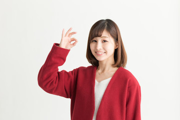 カジュアルポートレート・白バック