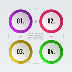 Timeline infographics set vector illustration. Marketing icons and template elements for data presentation, report, web design.