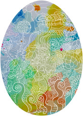 Fototapeta premium easter egg rural spot day shine