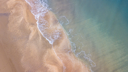 vue aérienne de la plage
