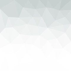 Abstract Grey White geometric polygonal background with mesh of triangles for your design. Grey White texture. Trend. Low Poly.